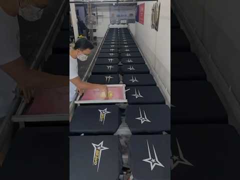 Multi-color screen printing educational video