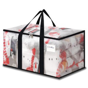 Black handle moving bags for household packing, waterproof tear-resistant design