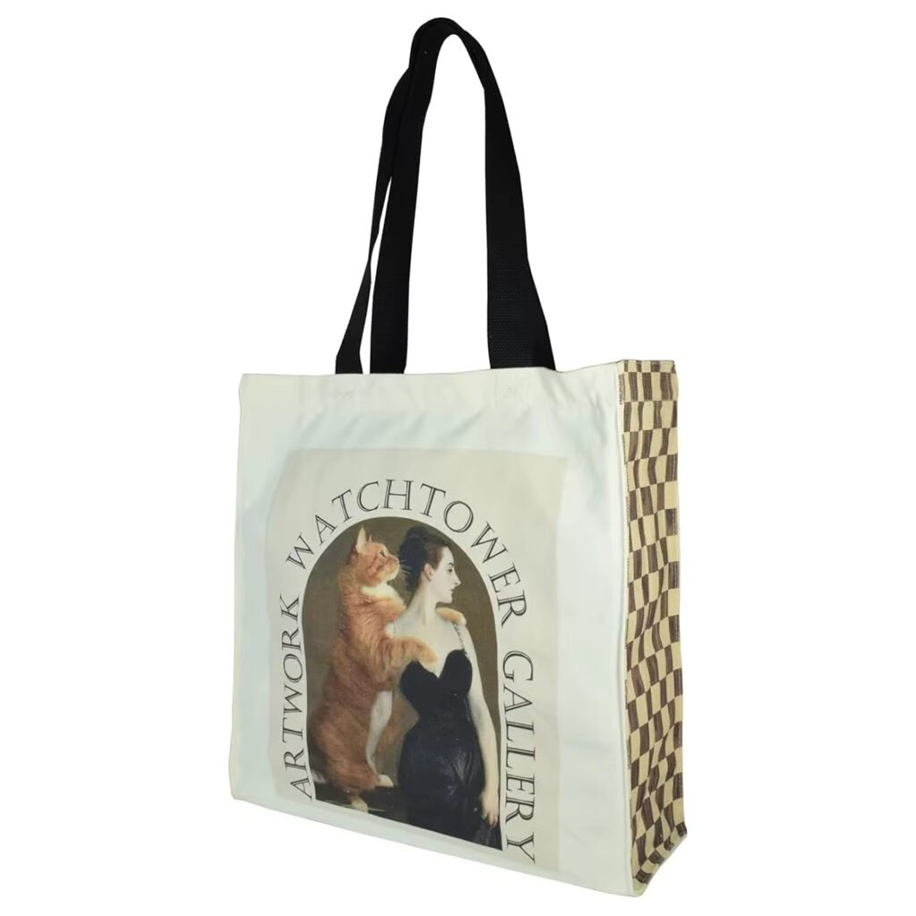 Eco-friendly tote featuring classic art print, perfect for museums, exhibitions, and everyday carry