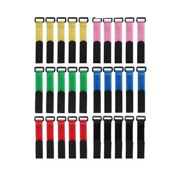 Assorted colorful bag handles and straps for insulated delivery bags, available in multiple colors for customization.