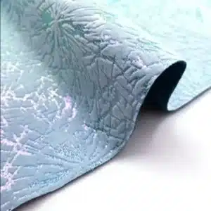 Close-up view of textured eco-friendly fabric material for reusable bags.
