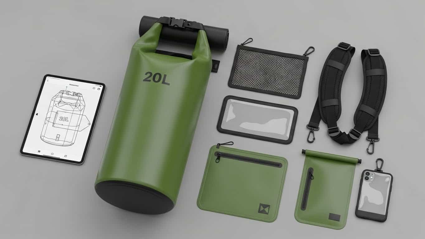 Designing Your Dry Bag Straps, Windows, and Pockets (1)