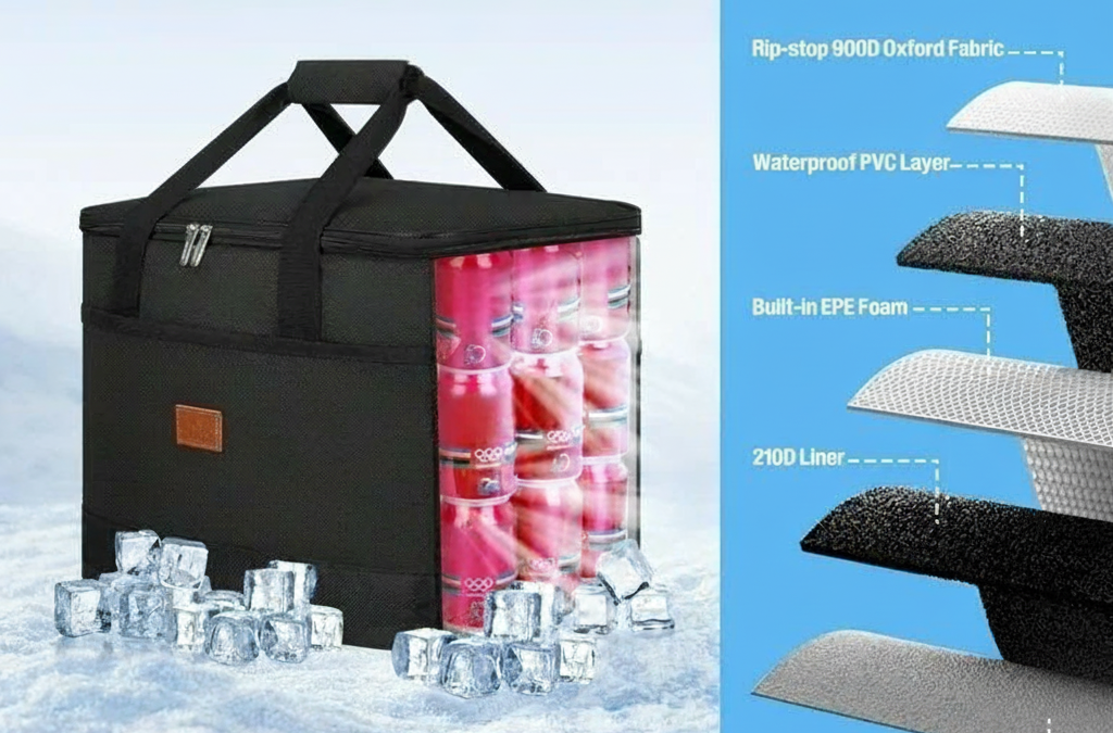 Insulated Bag Foam Thickness: 2-8 Mm Walls Mapped to Hold Time