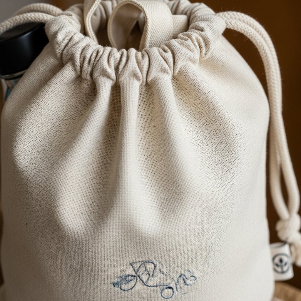 Sustainable Cotton Drawstring Bag
