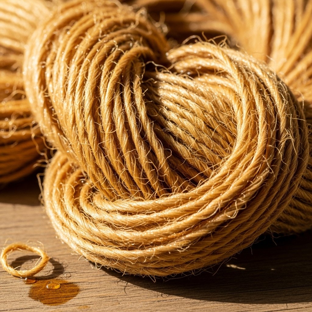 Vegetable Oil Treated Jute Yarn