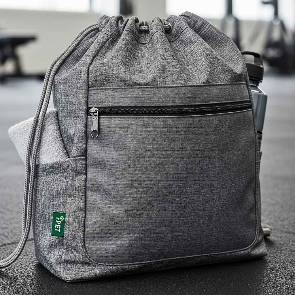 rPET Zipper Pocket Gym Sack