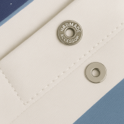 Metal Snap Button on Custom Canvas Tote Bag