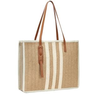 Set of three plain jute tote bags with black front panels for custom printing